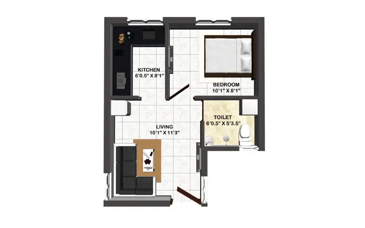 Exburg-1BHK-1